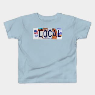 Utah Local, License Plates Kids T-Shirt